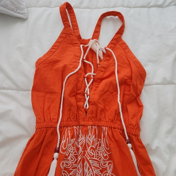 ORANGE MAXI DRESS - Picture 11 of 16